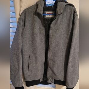 Levi's Gray Jacket with Black Sherpa Lining. Mens Size G. EUC